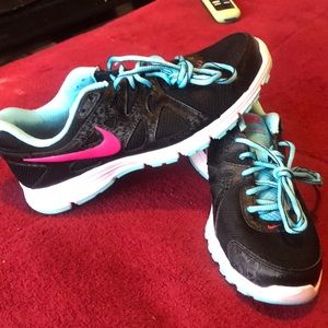 Nike Womens Revolution 2 554900-019 Running Shoes Black Low Top Size 9W/10.5M